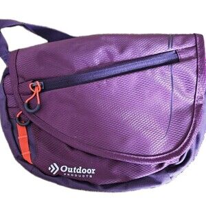 Outdoor Products Purple  Fanny Pack Belt Pouch Waist Hiking Crossbody Bag